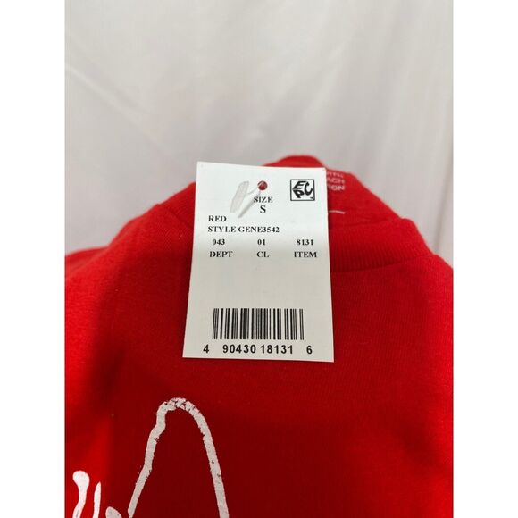 Fifth Sun Adult Christmas Shirt Red Gnome Christmas Short Sleeve Size Small - Picture 7 of 7